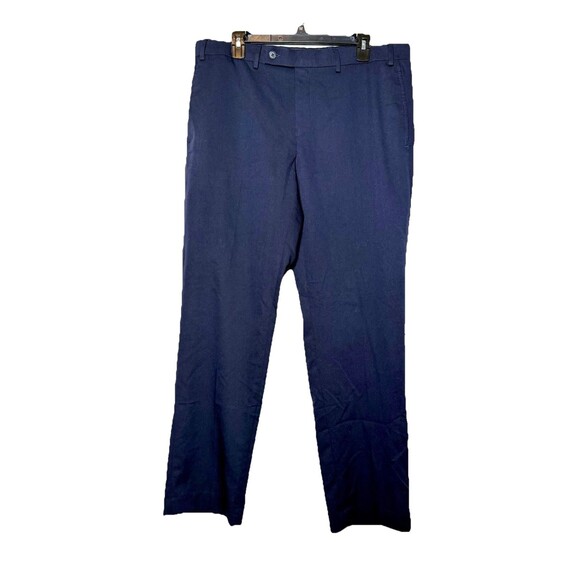 Lauren Polo Ralph Lauren Chino Pants Men 36 x 30 Flat Front Navy Blue - Picture 2 of 5